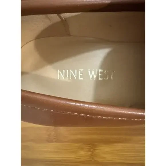 Nine West Block Heel Penny Loafer - Women's 8 M Brown - Picture 6 of 8